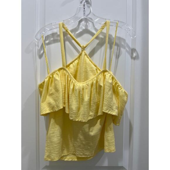 NWT NATION LTD - Morgan Halter In Butter Yellow Sz M - Picture 7 of 8